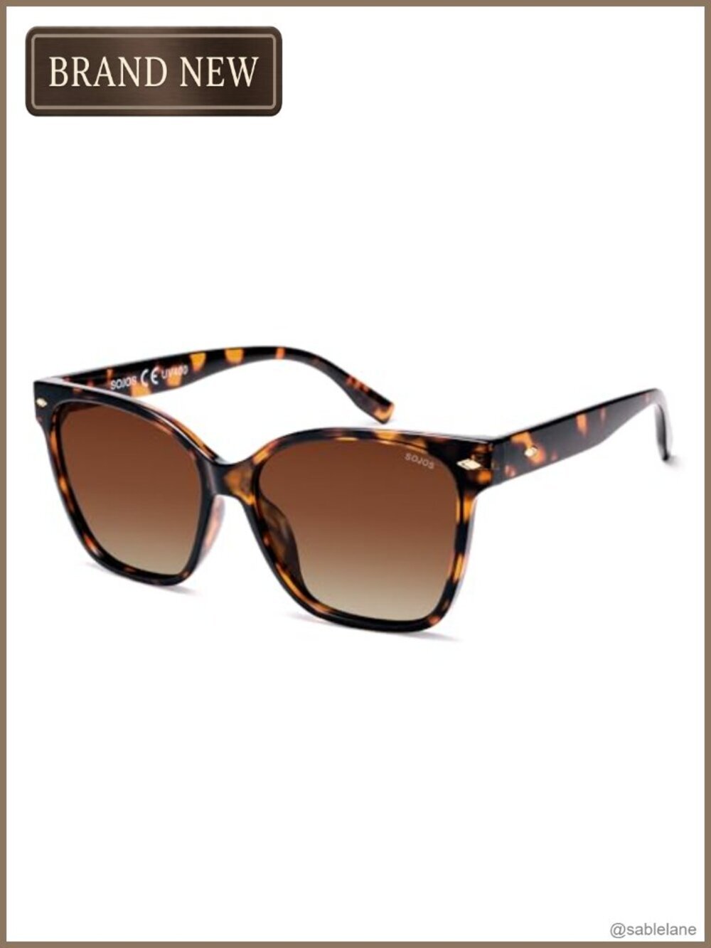 Oversized Square Polarized Sunglasses for Women UV400